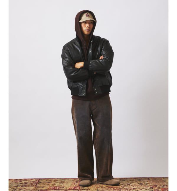 JOURNAL STANDARD relume「フロッキー プリント ワイド デニム 5ポケット」|デニム|