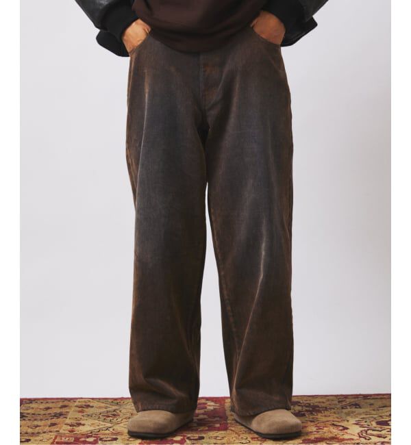 JOURNAL STANDARD relume「フロッキー プリント ワイド デニム 5ポケット」|デニム|