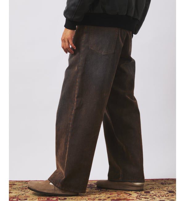 JOURNAL STANDARD relume「フロッキー プリント ワイド デニム 5ポケット」|デニム|