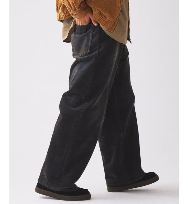 JOURNAL STANDARD relume「フロッキー プリント ワイド デニム 5ポケット」|デニム|