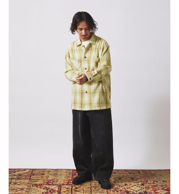 JOURNAL STANDARD relume「フロッキー プリント ワイド デニム 5ポケット」|デニム|