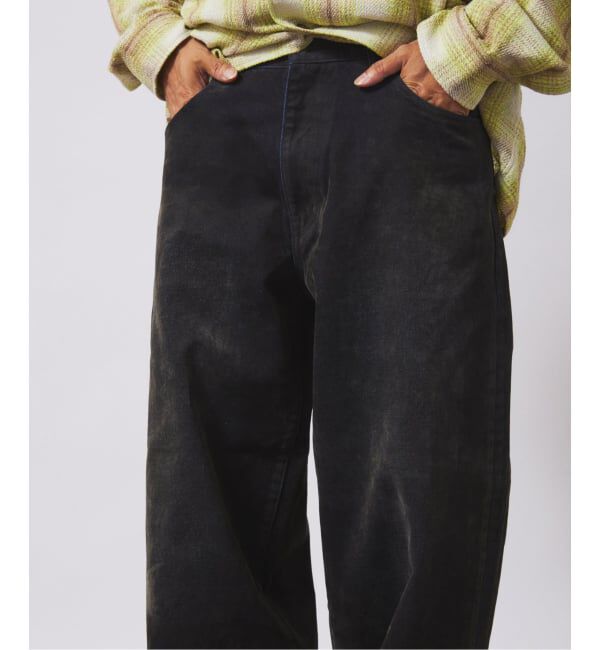 JOURNAL STANDARD relume「フロッキー プリント ワイド デニム 5ポケット」|デニム|