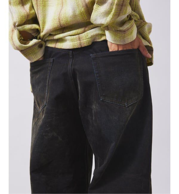 JOURNAL STANDARD relume「フロッキー プリント ワイド デニム 5ポケット」|デニム|