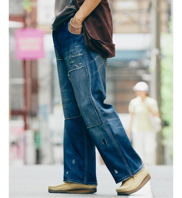 JOURNAL STANDARD relume「＜Relume Jeans＞リメイク ライトオンス デニムペインターパンツ」|デニム|