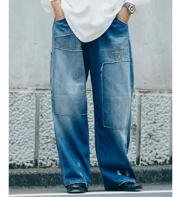 JOURNAL STANDARD relume「＜Relume Jeans＞リメイク ライトオンス デニムペインターパンツ」|デニム|