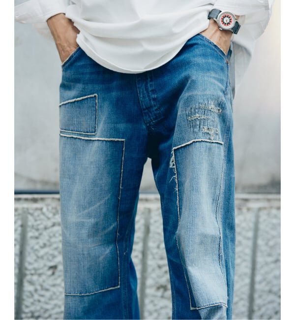 JOURNAL STANDARD relume「＜Relume Jeans＞リメイク ライトオンス デニムペインターパンツ」|デニム|