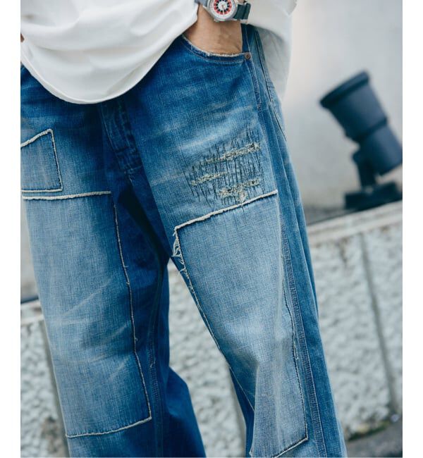 JOURNAL STANDARD relume「＜Relume Jeans＞リメイク ライトオンス デニムペインターパンツ」|デニム|