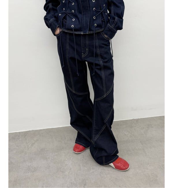 Oriens JOURNAL STANDARD「パネルドデニムパンツ」|デニム|