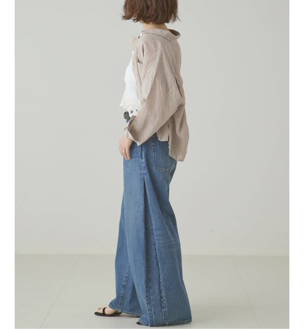 journal standard L'essage「サイドタックデニムパンツ」|デニム|