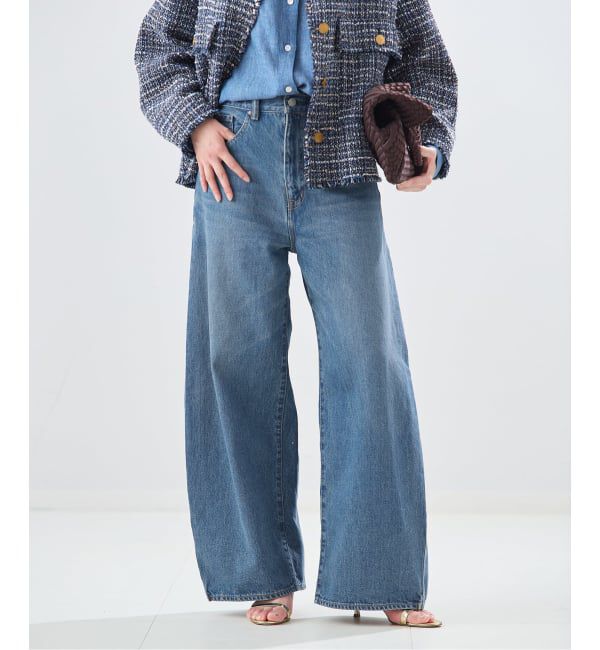 journal standard L'essage「サイドタックデニムパンツ」|デニム|