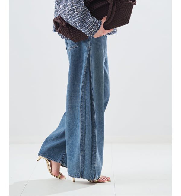 journal standard L'essage「サイドタックデニムパンツ」|デニム|