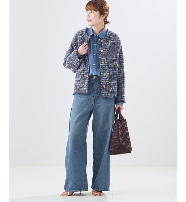 journal standard L'essage「サイドタックデニムパンツ」|デニム|