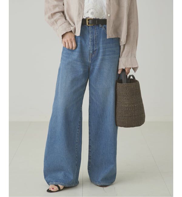 journal standard L'essage「サイドタックデニムパンツ」|デニム|