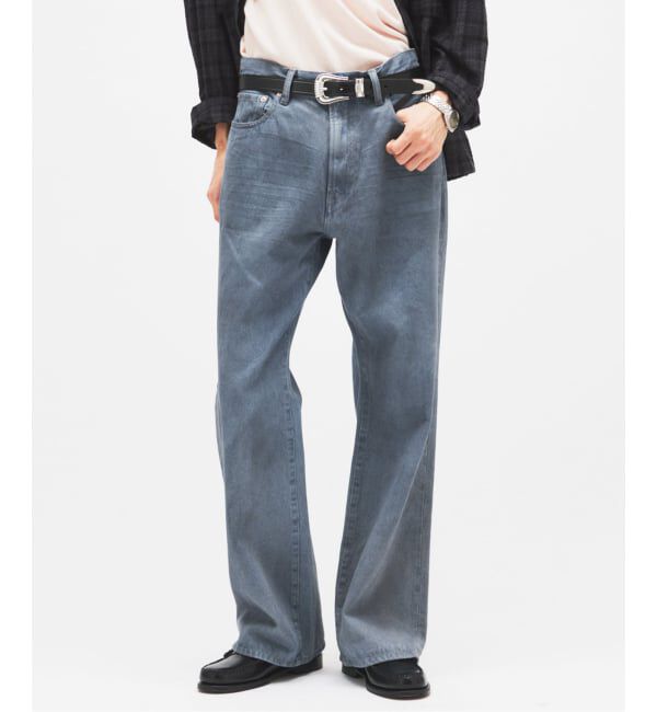 JOURNAL STANDARD「ヘイジー ミスト ヘム カット デニム」|デニム|ネイビー B