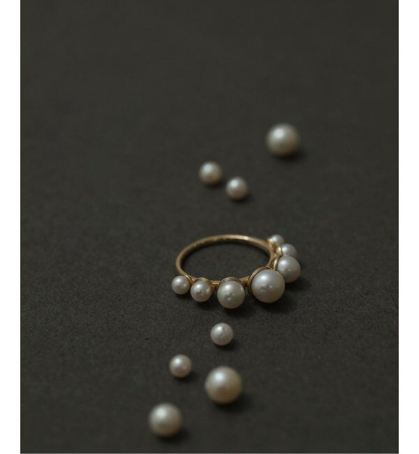 Lilas by Spick&Span「グラデーションパールリング K10」|リング|