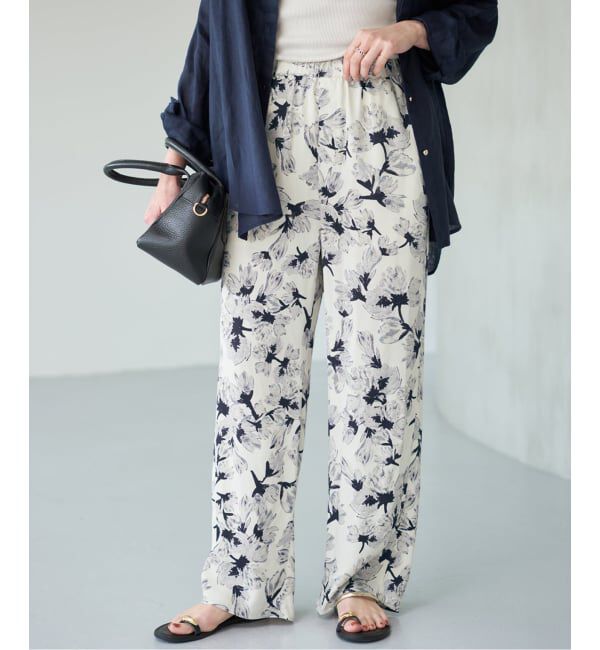 Spick and Span「フローラルプリントイージーパンツ」|その他|ホワイトベース