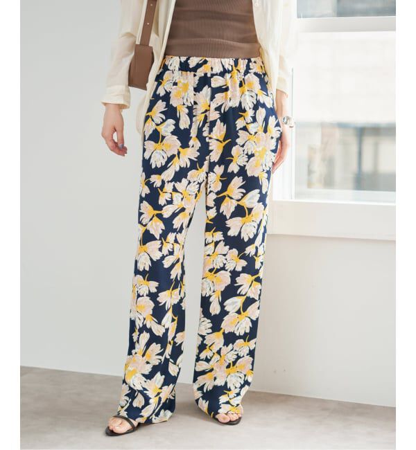 Spick and Span「フローラルプリントイージーパンツ」|その他|
