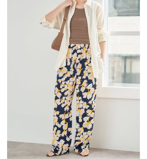 Spick and Span「フローラルプリントイージーパンツ」|その他|