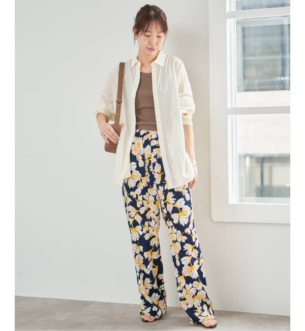 Spick and Span「フローラルプリントイージーパンツ」|その他|
