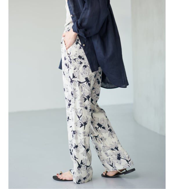 Spick and Span「フローラルプリントイージーパンツ」|その他|
