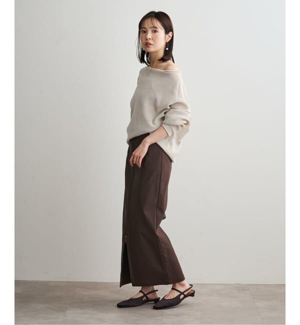 NOBLE「《追加・新色》【洗える】ペーパーヤーン裏天竺プルオーバー」|ニット・セーター|