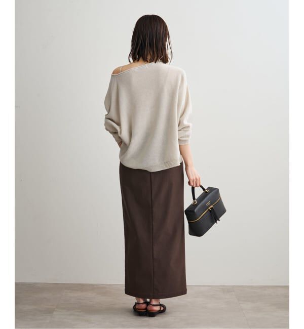 NOBLE「《追加・新色》【洗える】ペーパーヤーン裏天竺プルオーバー」|ニット・セーター|