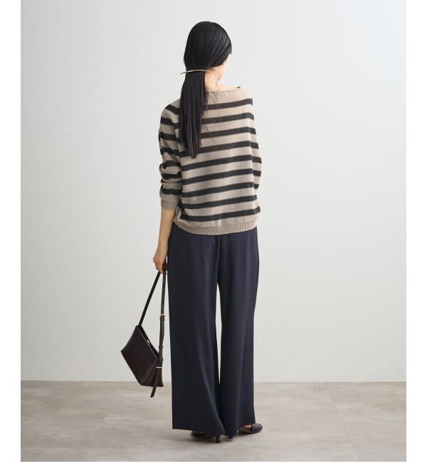 NOBLE「《追加・新色》【洗える】ペーパーヤーン裏天竺プルオーバー」|ニット・セーター|