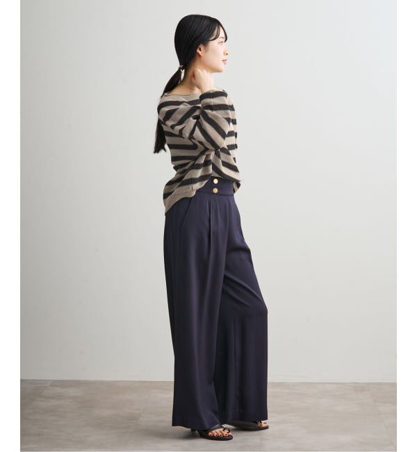 NOBLE「《追加・新色》【洗える】ペーパーヤーン裏天竺プルオーバー」|ニット・セーター|