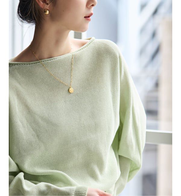 NOBLE「《追加・新色》【洗える】ペーパーヤーン裏天竺プルオーバー」|ニット・セーター|