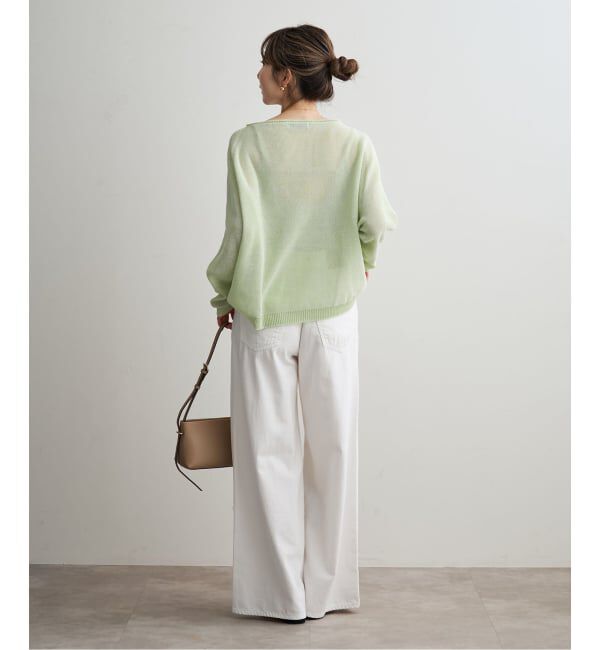 NOBLE「《追加・新色》【洗える】ペーパーヤーン裏天竺プルオーバー」|ニット・セーター|