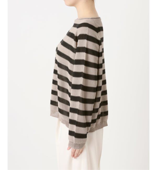 NOBLE「《追加・新色》【洗える】ペーパーヤーン裏天竺プルオーバー」|ニット・セーター|