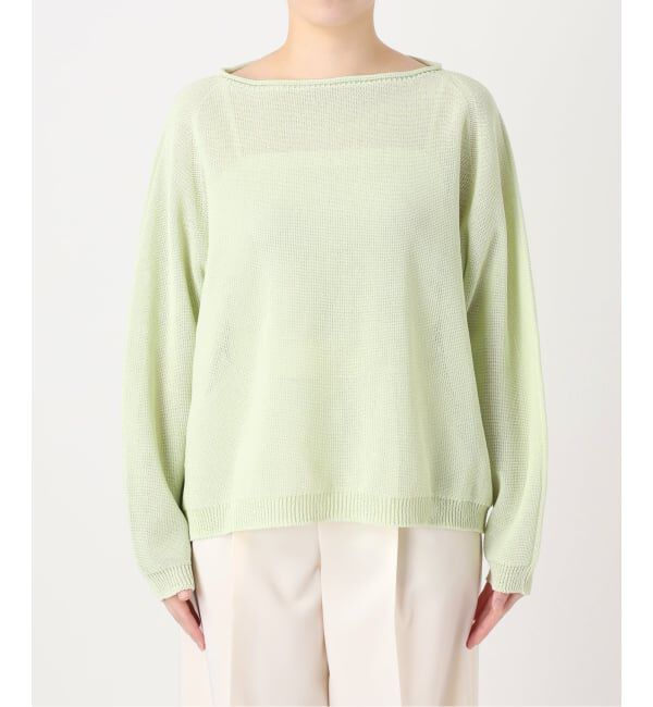 NOBLE「《追加・新色》【洗える】ペーパーヤーン裏天竺プルオーバー」|ニット・セーター|