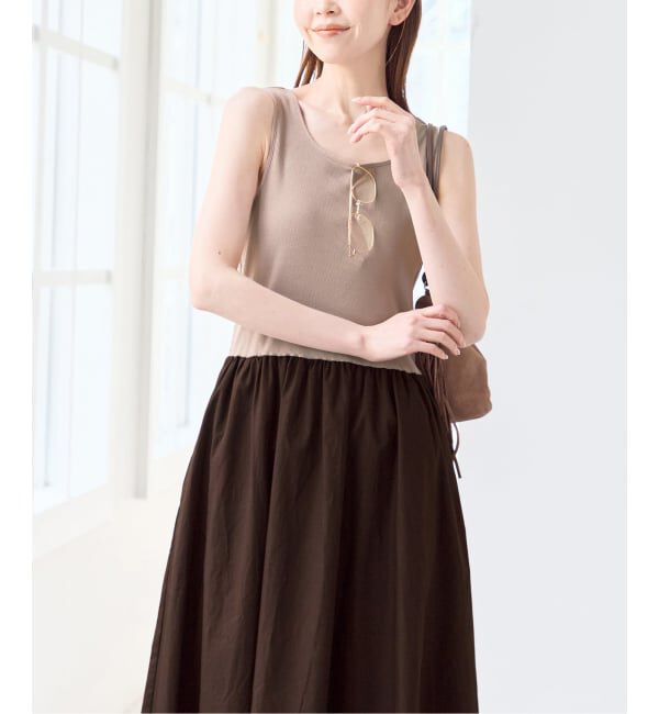 U by SPICK&SPAN「リブタンクドッキングワンピース」|ワンピース|