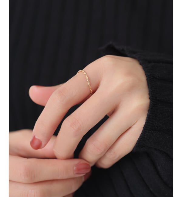 Lilas by Spick&Span「ネジリカーブラインリング K10」|リング|