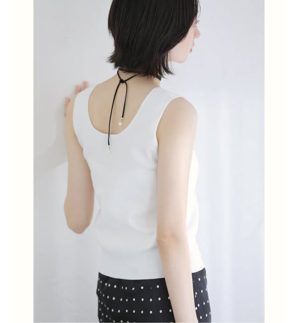  「【洗える】2WAYニットタンク」|ニット・セーター|