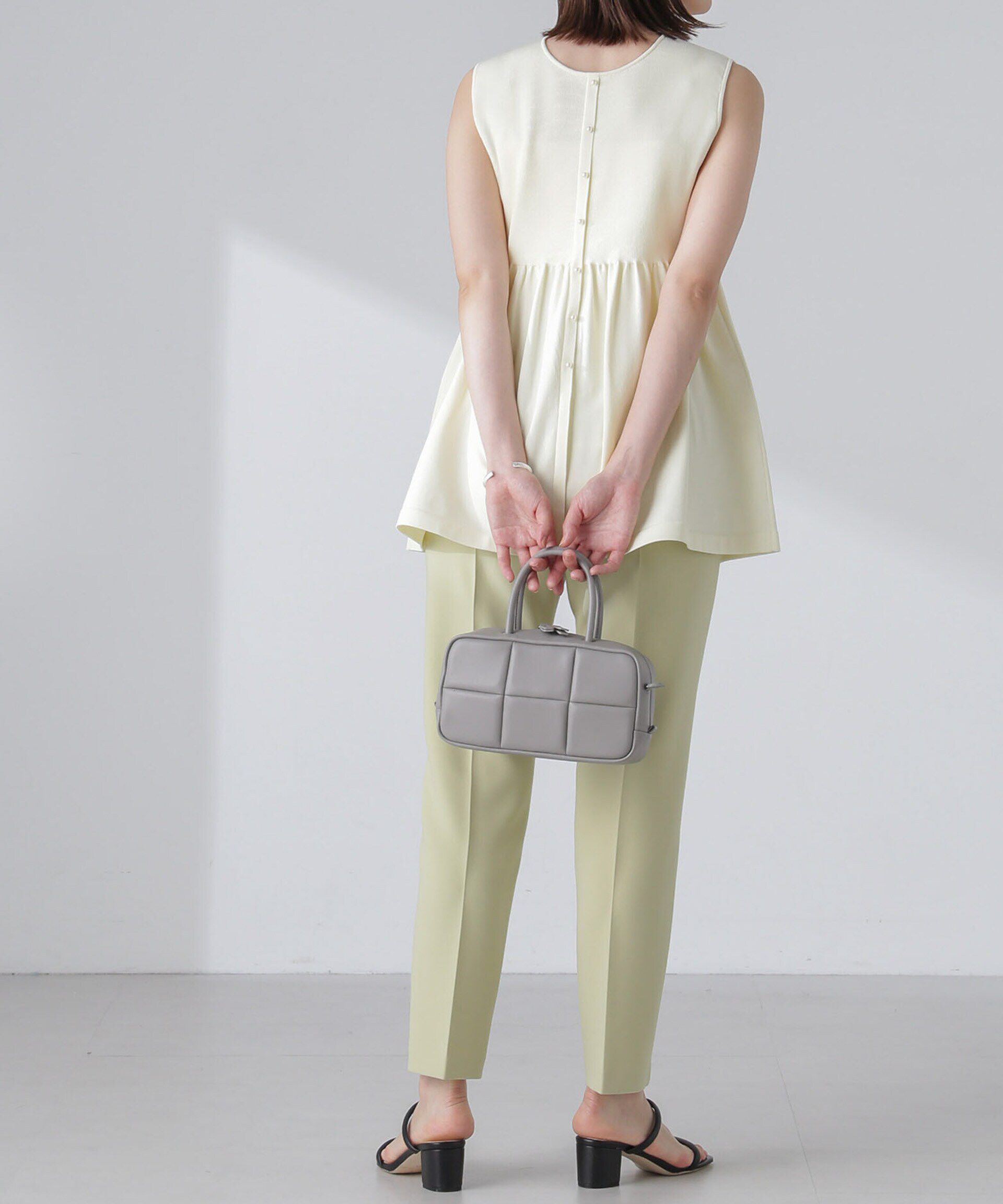 nano･universe「前後2WAYペプラムニットトップス」|ニット・セーター|