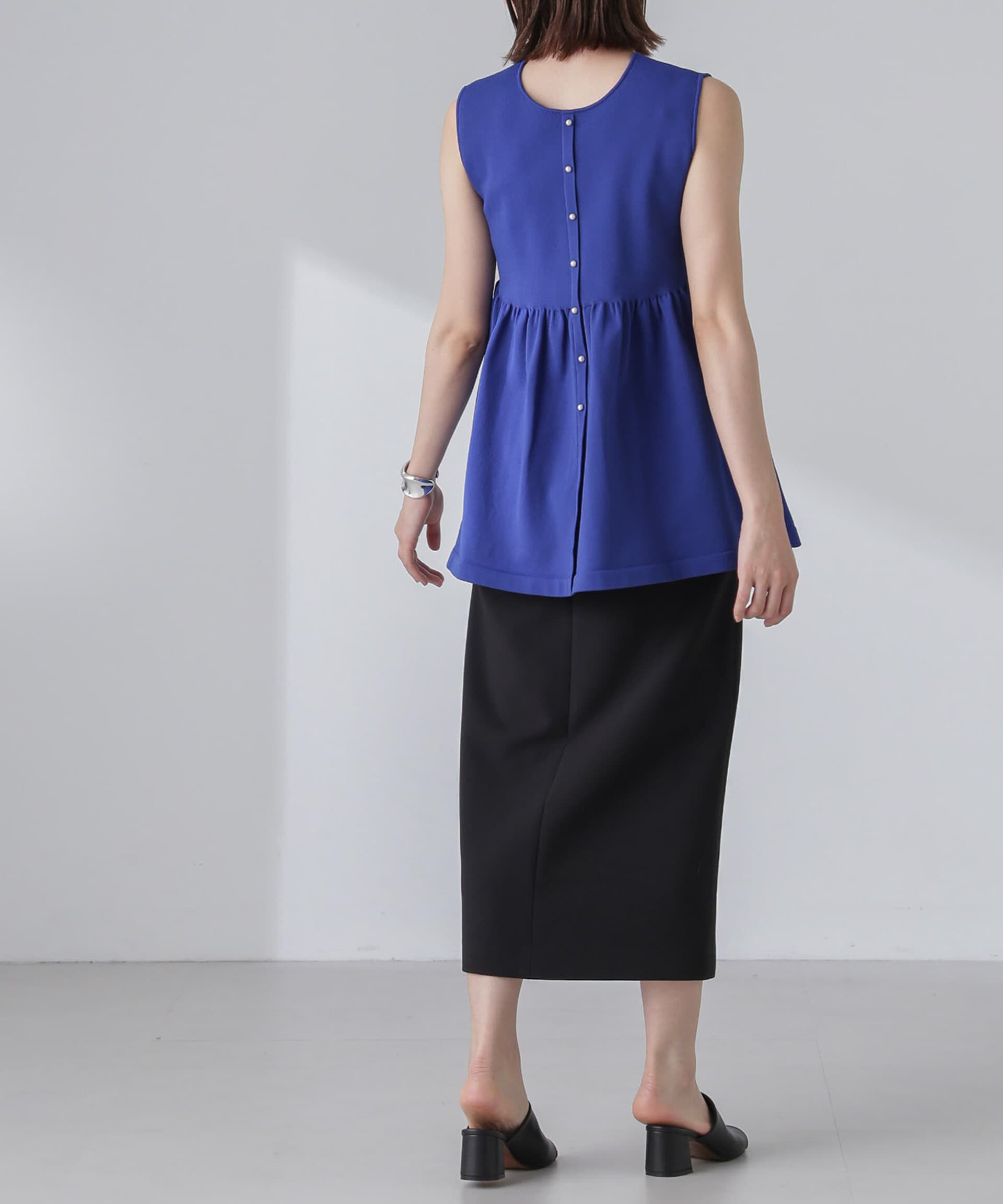 nano･universe「前後2WAYペプラムニットトップス」|ニット・セーター|