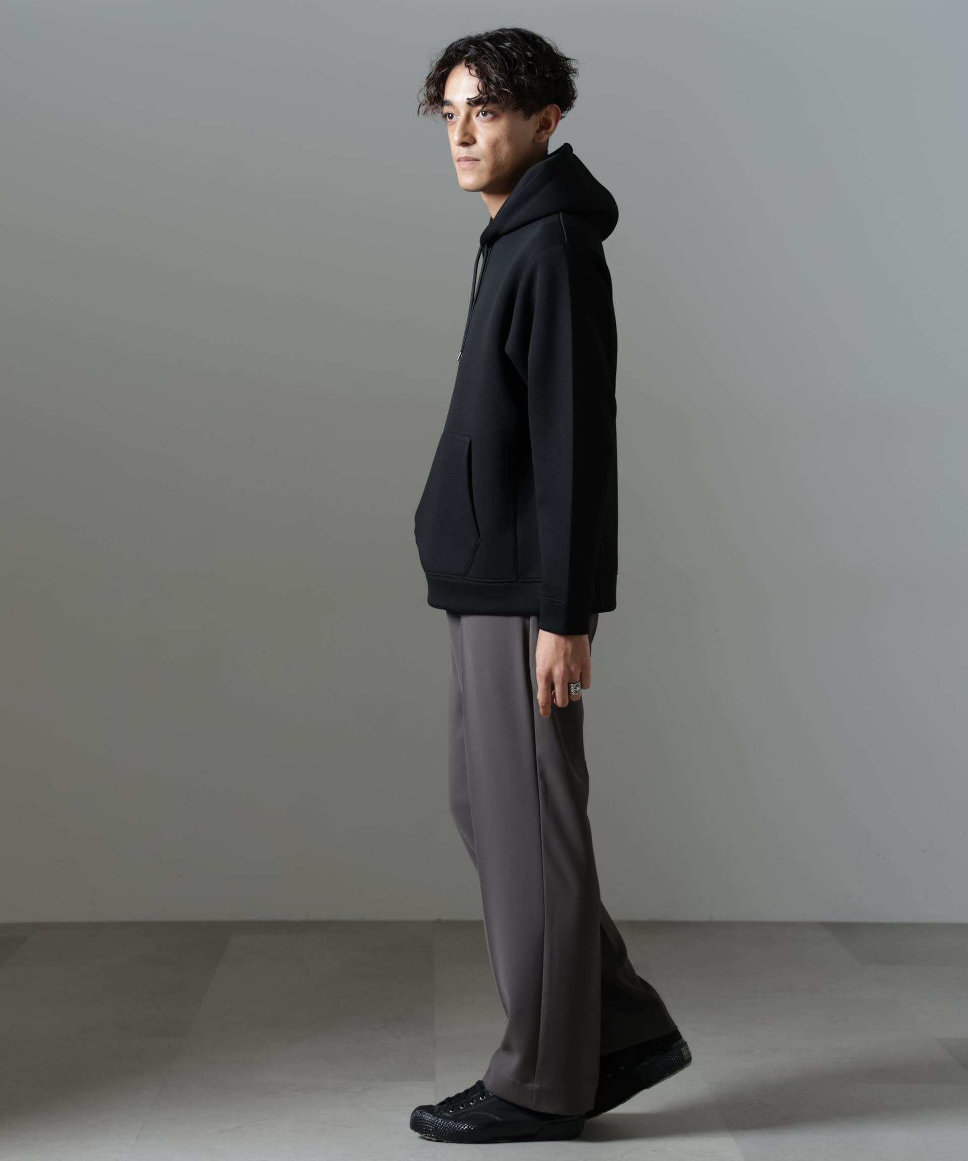 nano･universe「ドレープ ストレートスラックス(セットアップ可)」|チノ|