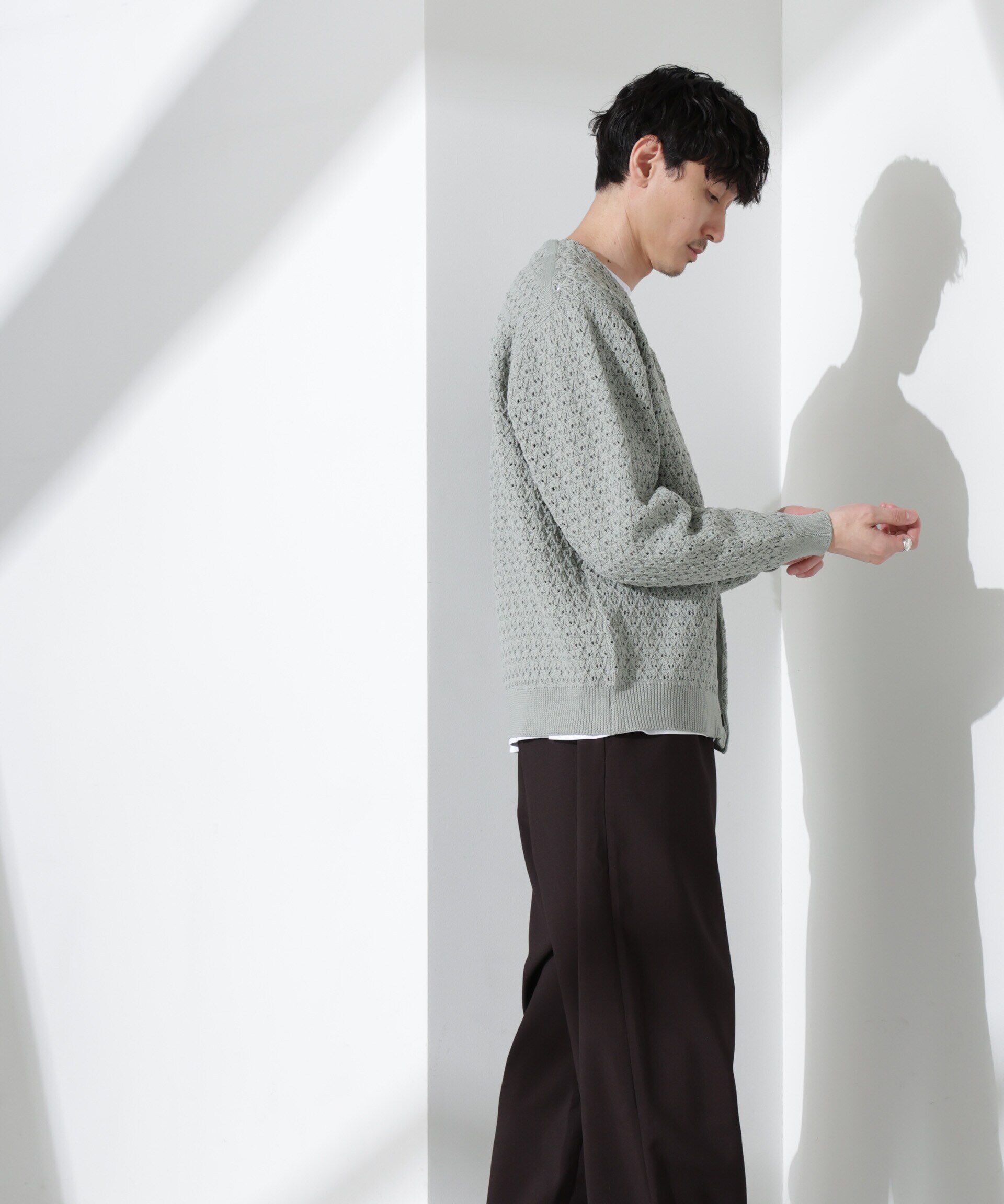 nano･universe「「大人のワイドパンツ」ハイツイストワイドスラックス」|チノ|