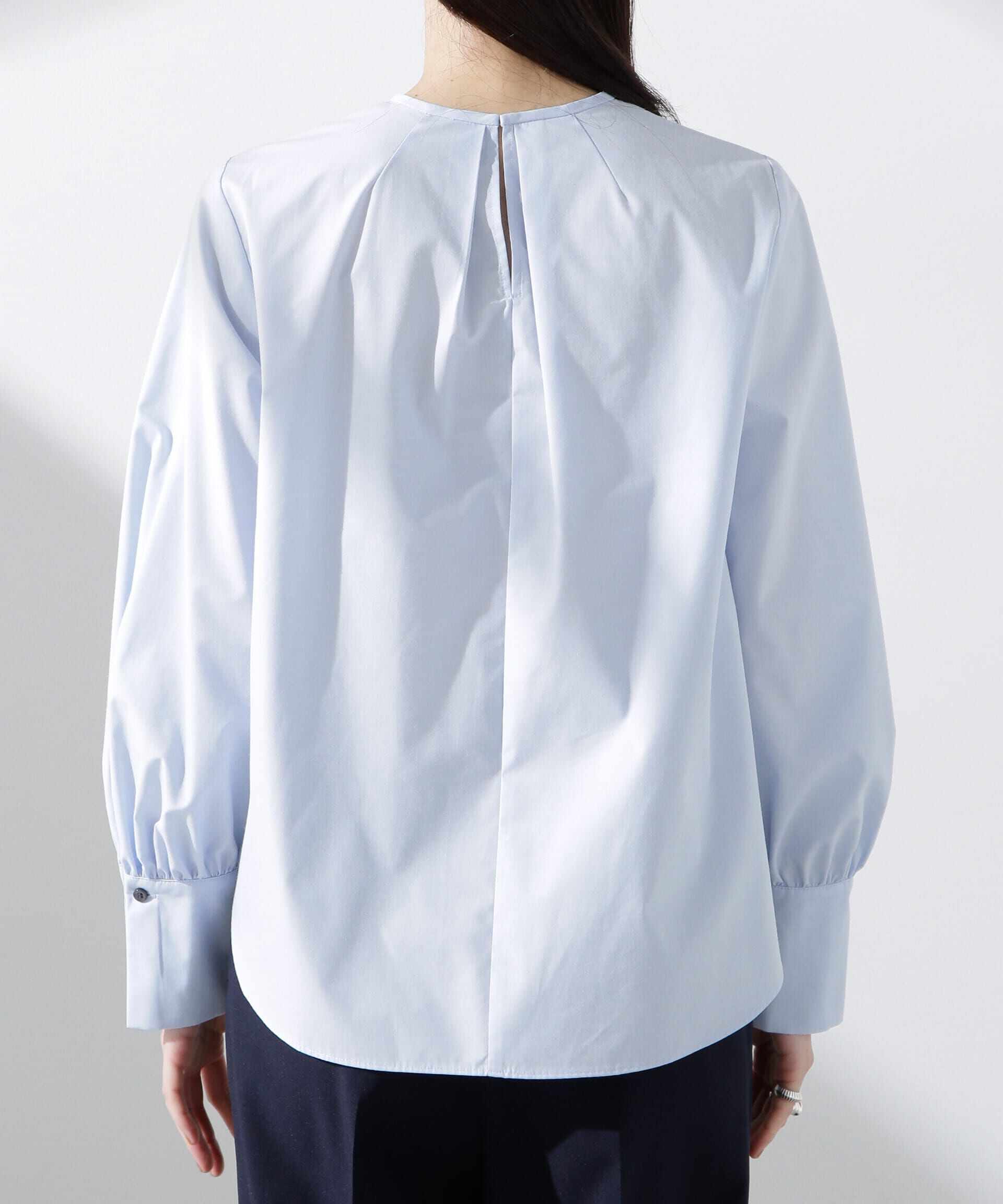 nano･universe「タイプライターボリュームスリーブブラウス」|シャツ・ブラウス|