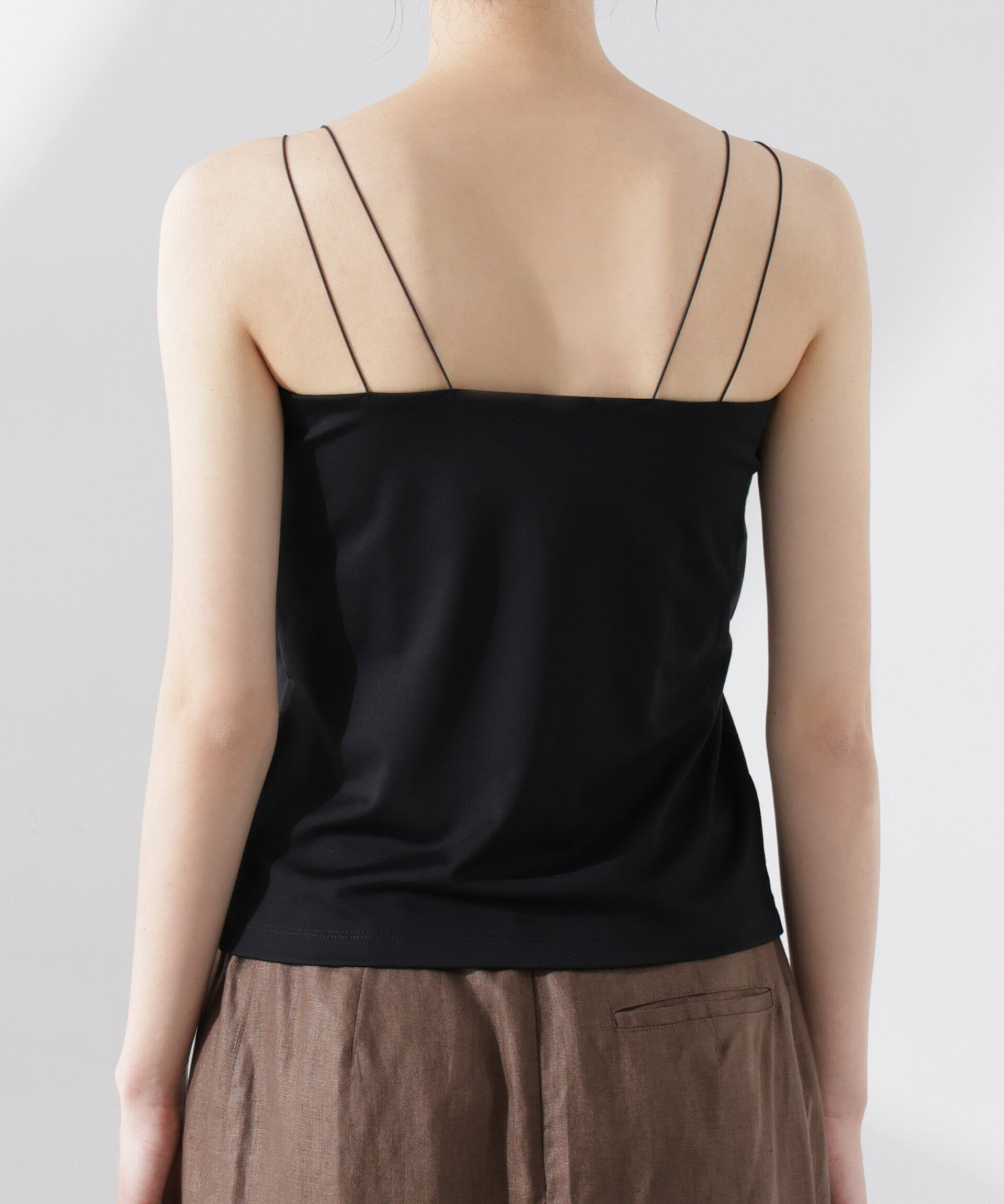 nano･universe「ストレッチポンチカップ付きベアトップキャミソール」|Tシャツ・カットソー|