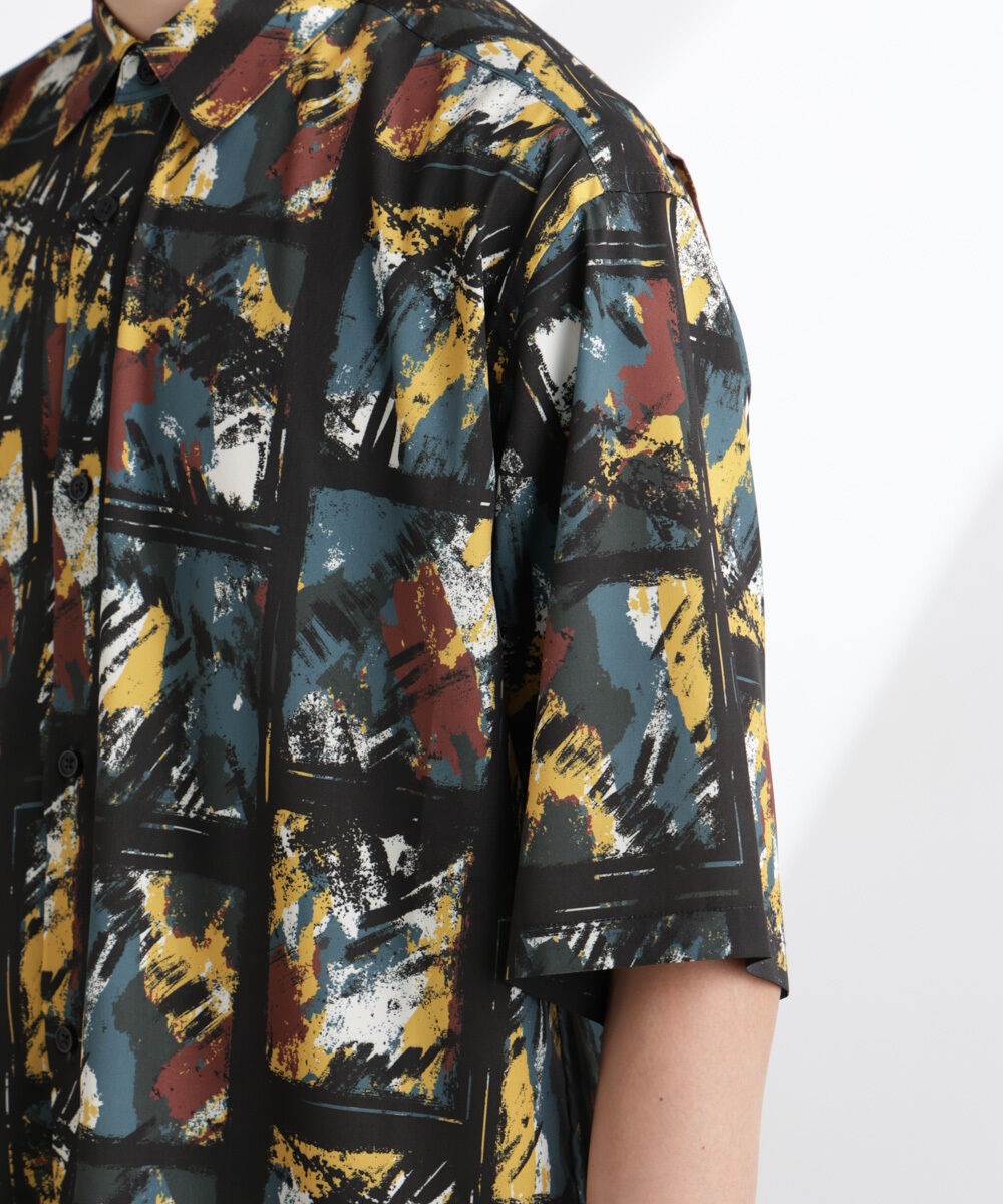 nano･universe「アート柄シャツ 半袖」|シャツ・ブラウス|