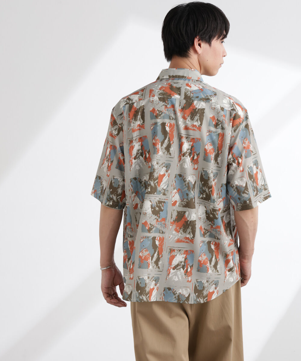 nano･universe「アート柄シャツ 半袖」|シャツ・ブラウス|