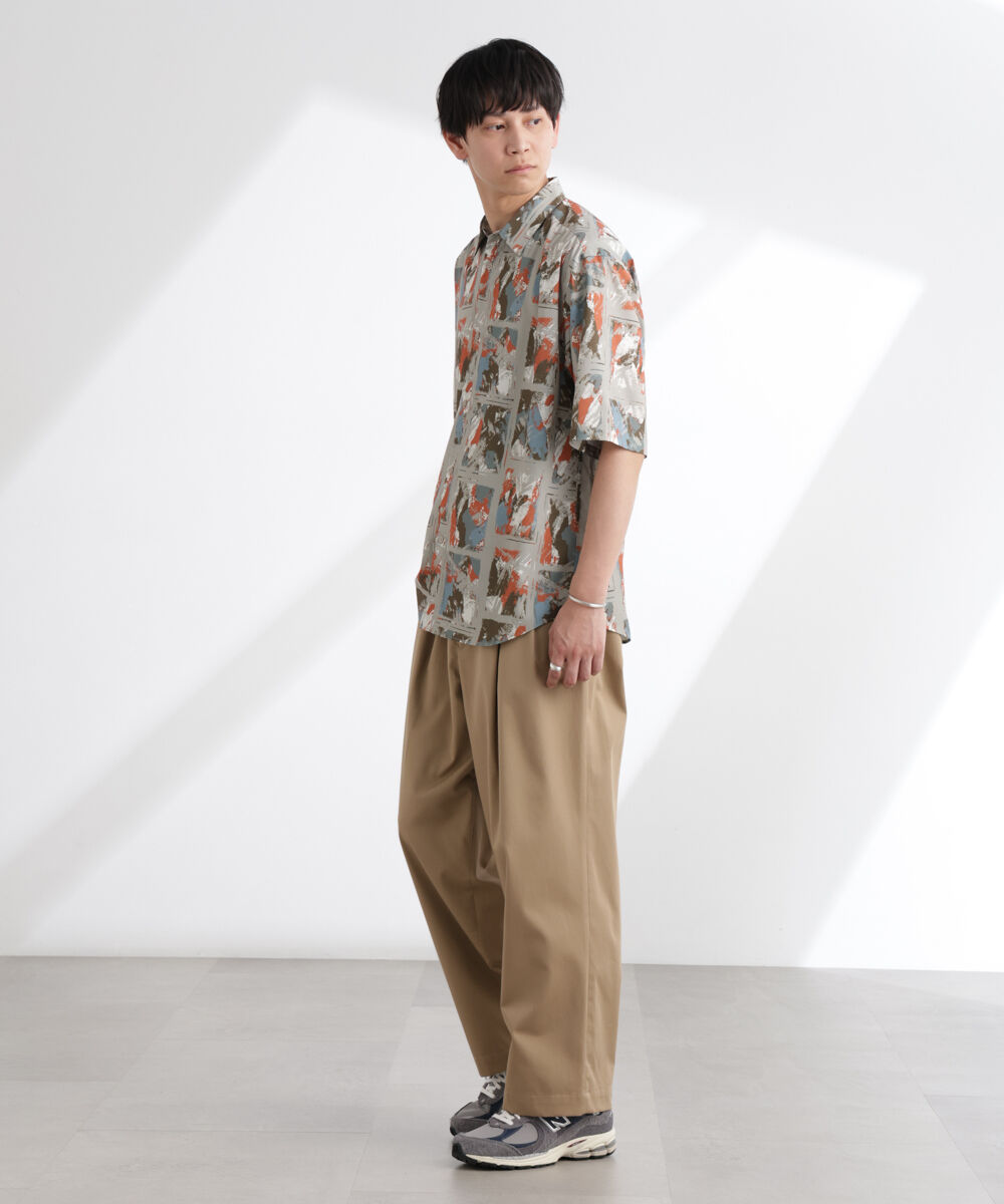 nano･universe「アート柄シャツ 半袖」|シャツ・ブラウス|