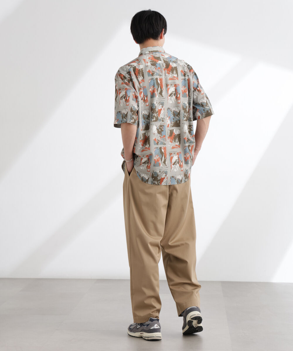 nano･universe「アート柄シャツ 半袖」|シャツ・ブラウス|