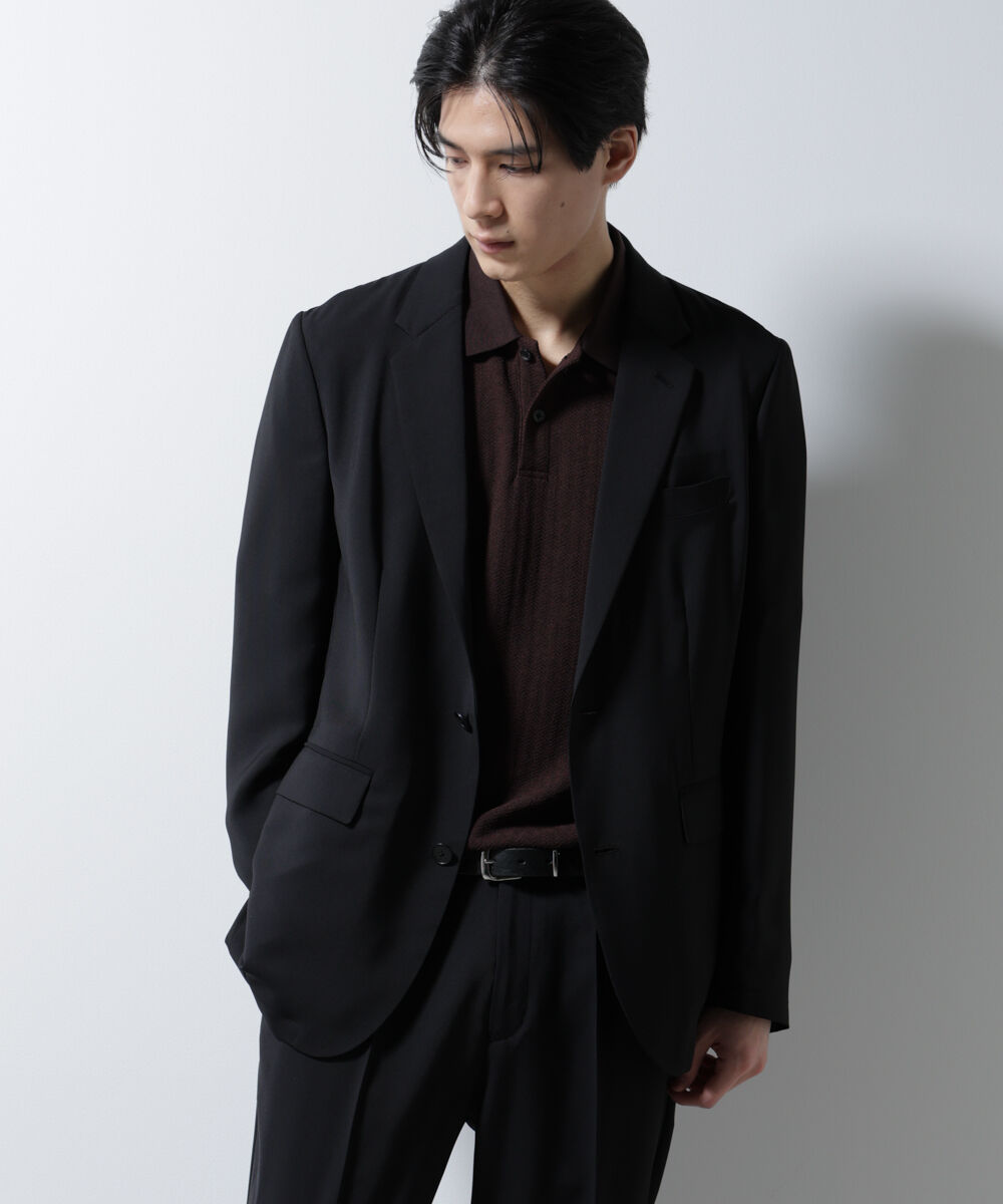 nano･universe「｢Damerino｣ライトウェイトストレッチセットアップ/吸水速乾」|スーツ|ブラック