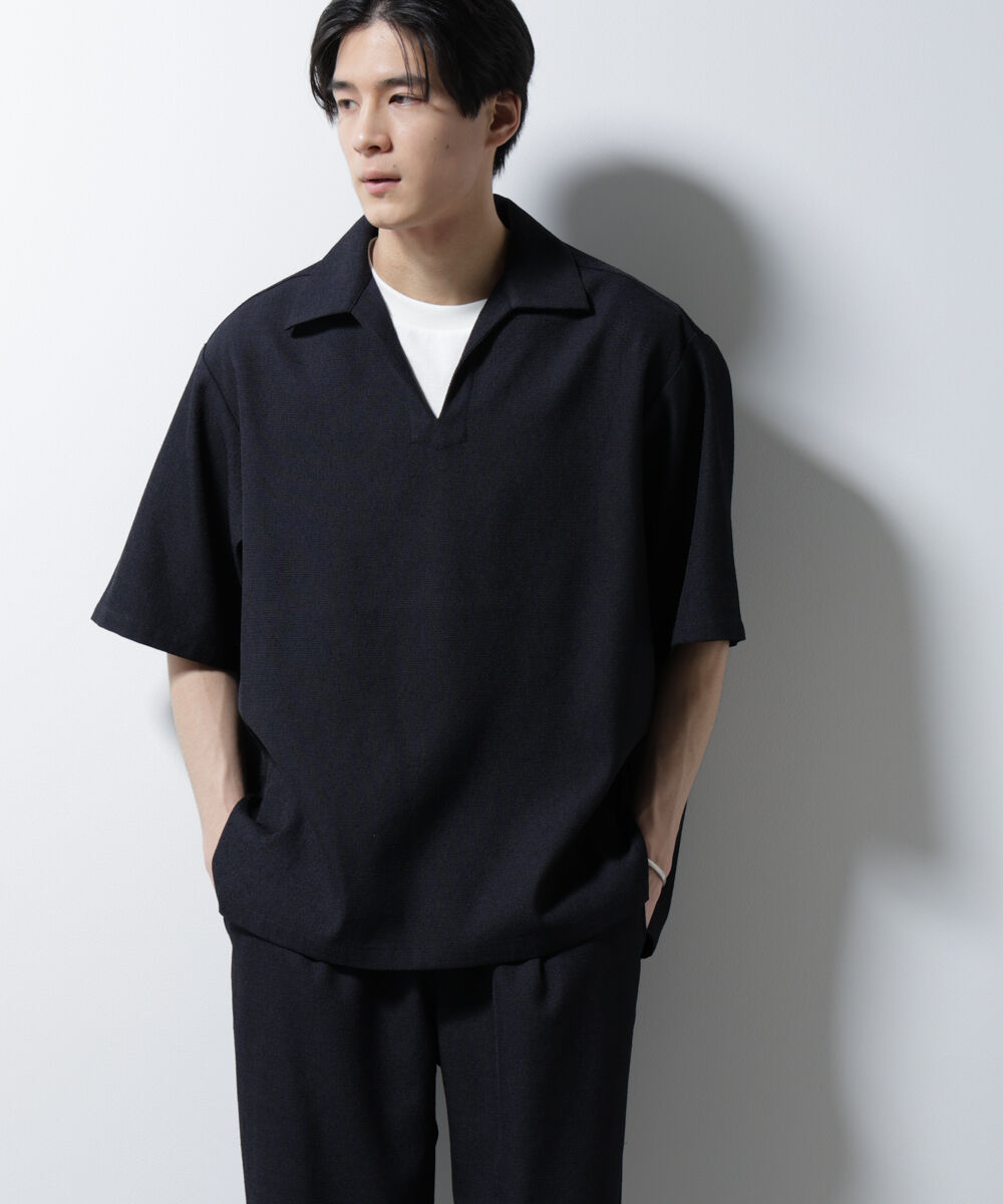 nano･universe「「MC」coveross(R)EOS ポリエステル ブッチャースキッパーシャツ」|シャツ・ブラウス|