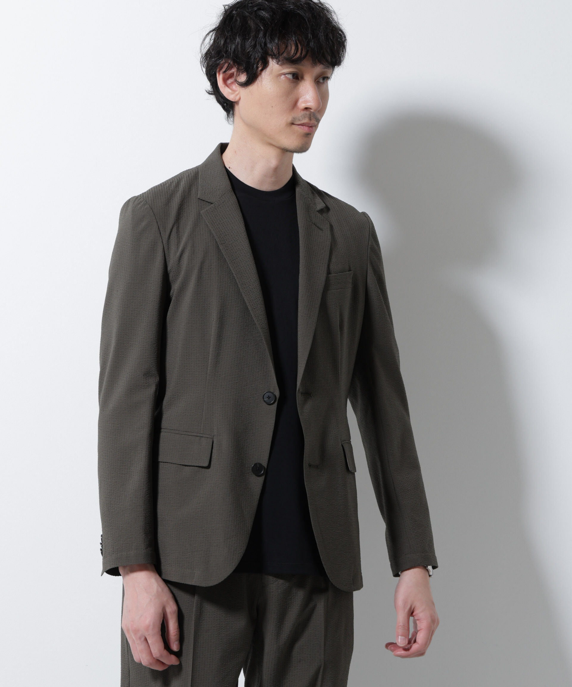 nano･universe「「Damerino」DotAir(R)サッカーストレッチセットアップ/吸水速乾」|スーツ|