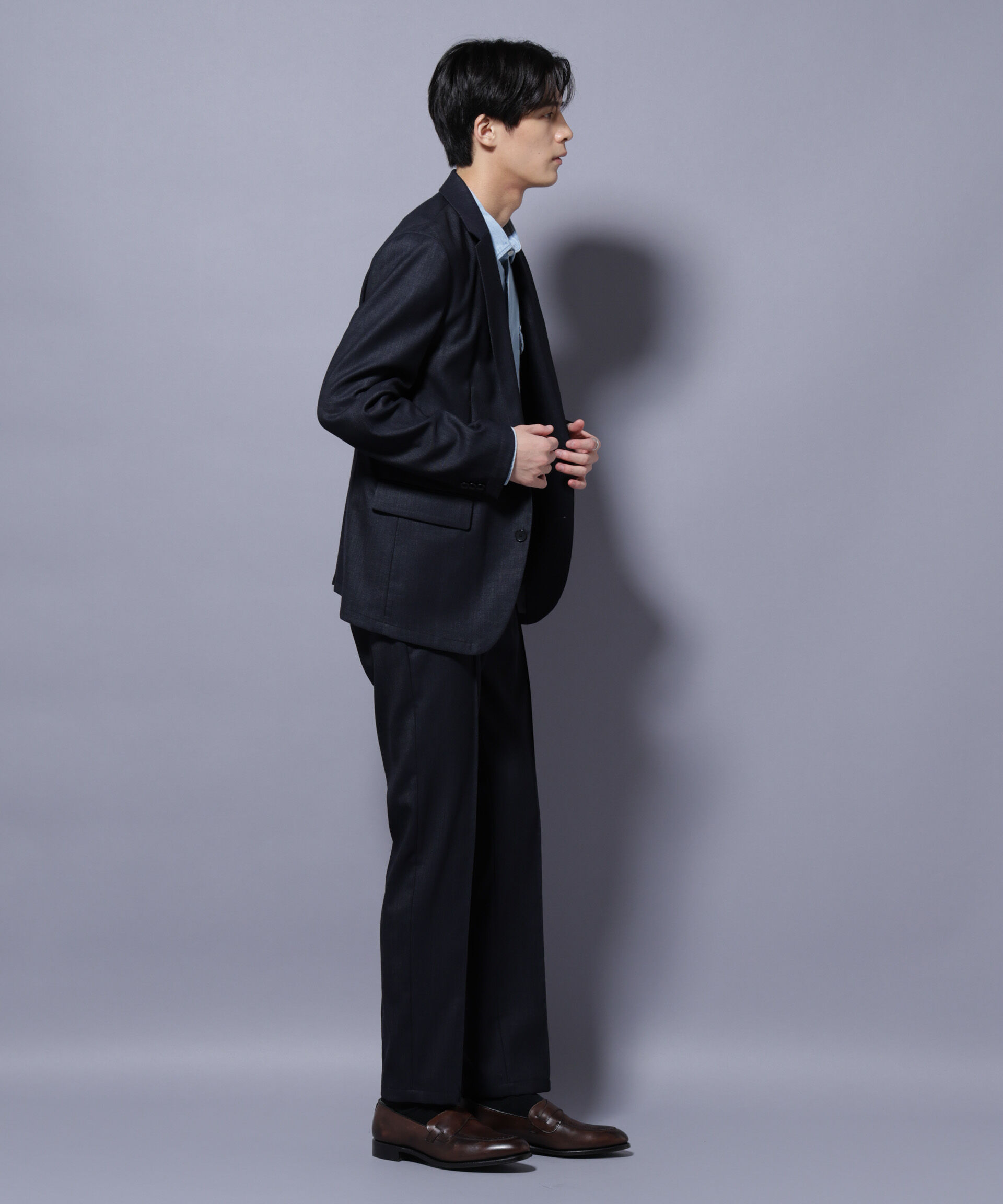 nano･universe「「N TROUSERS PREMIUM」ウールデニムパンツ/STRETCH(セットアップ可)」|スーツ|