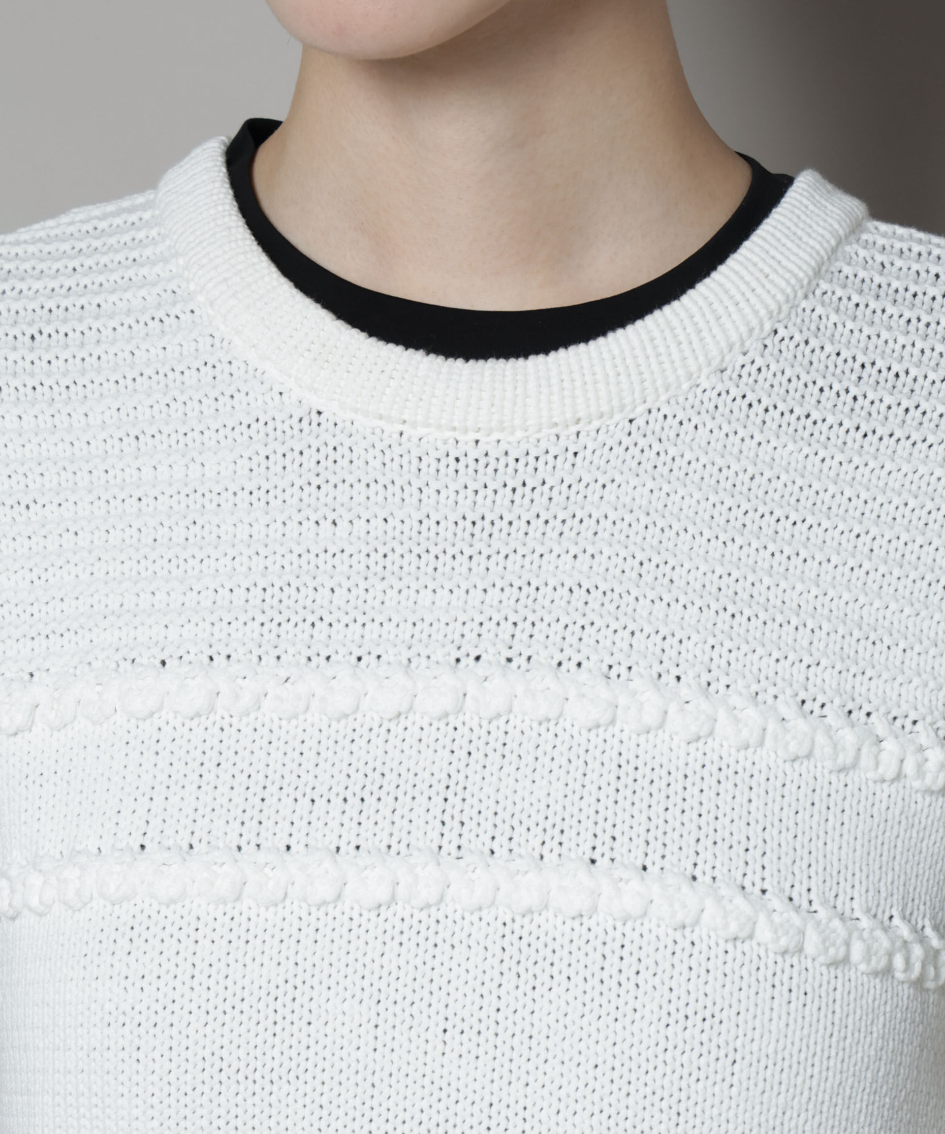 nano･universe「リリヤーンフリンジニットベスト」|ニット・セーター|